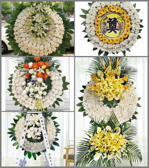 安徽六安市霍山县衡山镇玉带桥村花圈速递